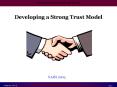 Developing a Strong Trust Model PowerPoint PPT Presentation