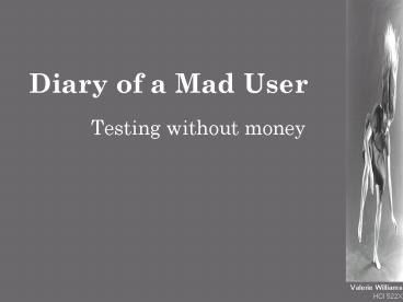 Valerie Williams HCI 522X