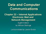 Data and Computer Communications