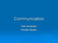 Communication PowerPoint PPT Presentation