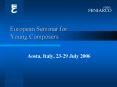 European Seminar for Young Composers PowerPoint PPT Presentation