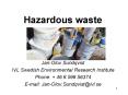 Hazardous waste PowerPoint PPT Presentation