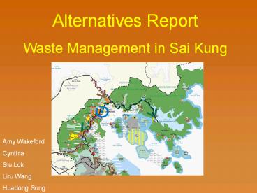 Sustainable Waste Management is based on two goals: