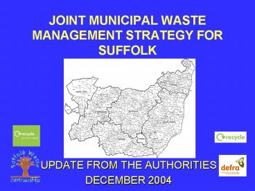 UPDATE FROM THE AUTHORITIES