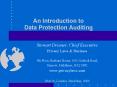 An Introduction to Data Protection Auditing PowerPoint PPT Presentation