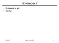 November 7 PowerPoint PPT Presentation