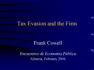 Tax Evasion and the Firm