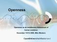 Openness PowerPoint PPT Presentation