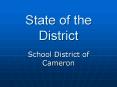 State of the District PowerPoint PPT Presentation