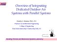 Overview of Integrating Dedicated Outdoor Air Systems with Parallel Systems PowerPoint PPT Presentation