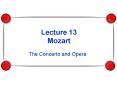 Lecture 13 Mozart PowerPoint PPT Presentation