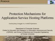 Protection Mechanisms for