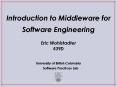 Introduction to Middleware for Software Engineering PowerPoint PPT Presentation