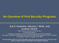An Overview of Port Security Programs PowerPoint PPT Presentation