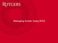Managing Grants Using RIAS PowerPoint PPT Presentation