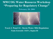 MWCOG Water Resource Workshop 
