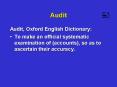 Audit PowerPoint PPT Presentation