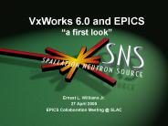 VxWorks 6.0 and EPICS 
