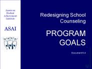 Redesigning School Counseling