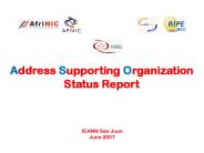Address Supporting Organization
