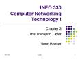 INFO 330 Computer Networking Technology I PowerPoint PPT Presentation