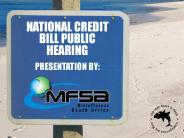 NATIONAL CREDIT BILL PUBLIC HEARING