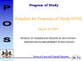 Template for Programs of Study POS PowerPoint PPT Presentation