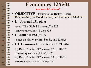 Economics 12604 www'msu'edumilewsk6