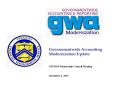 Governmentwide Accounting Modernization Update PowerPoint PPT Presentation