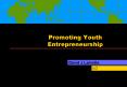 Promoting Youth Entrepreneurship PowerPoint PPT Presentation