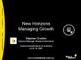 New Horizons Managing Growth Stephen Coulter General Manager Global eCommerce Commonwealth Bank of A PowerPoint PPT Presentation
