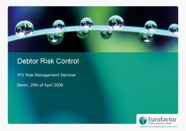 Eurofactor Intelligente Finanzierungslsungen