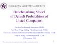 Benchmarking Model of Default Probabilities of Listed Companies PowerPoint PPT Presentation