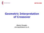 Geometric Interpretation of Crossover