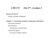 CSS 372    Oct 2nd - Lecture 2