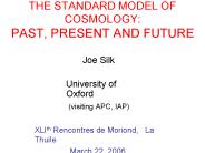 THE STANDARD MODEL OF COSMOLOGY: PAST, PRESENT AND FUTURE