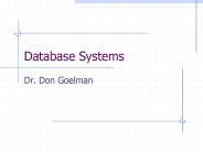 Database Systems
