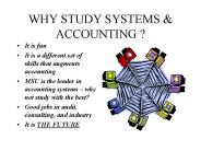 WHY STUDY SYSTEMS