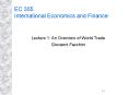 EC 355 International Economics and Finance PowerPoint PPT Presentation