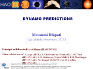DYNAMO PREDICTIONS