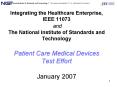 Integrating the Healthcare Enterprise, IEEE 11073 and The National Institute of Standards and Techno PowerPoint PPT Presentation