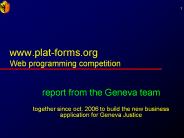 www.plat-forms.org Web programming competition