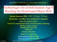 CIS 593004 Applications of Information Technology II a'k'a' Technologies for an Information Age II B PowerPoint PPT Presentation