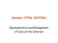 Dynamic HTML (DHTML) PowerPoint PPT Presentation