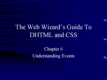 The Web Wizard