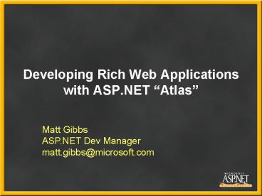 presentation player overlay