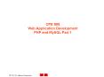 CPE 595 Web Application Development PHP and MySQL Part 1 PowerPoint PPT Presentation
