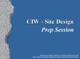 CIW Site Design Prep Session PowerPoint PPT Presentation