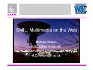 SMIL: Multimedia on the Web