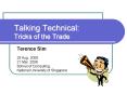 Talking Technical: Tricks of the Trade PowerPoint PPT Presentation